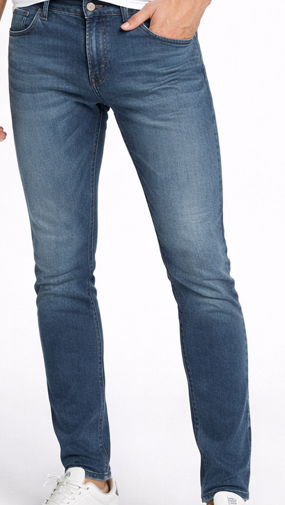 Jeckerson Jeans Uomo Cotone Stretch Blu