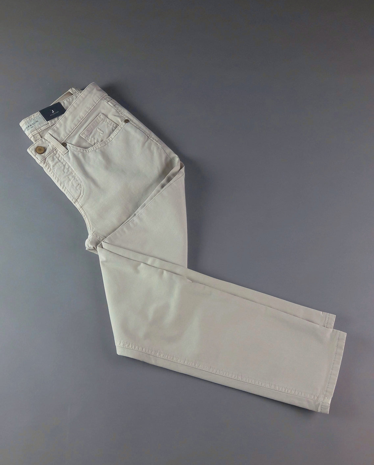 Jeckerson Jeans Uomo In Cotone Gabardina Stretch Mastice