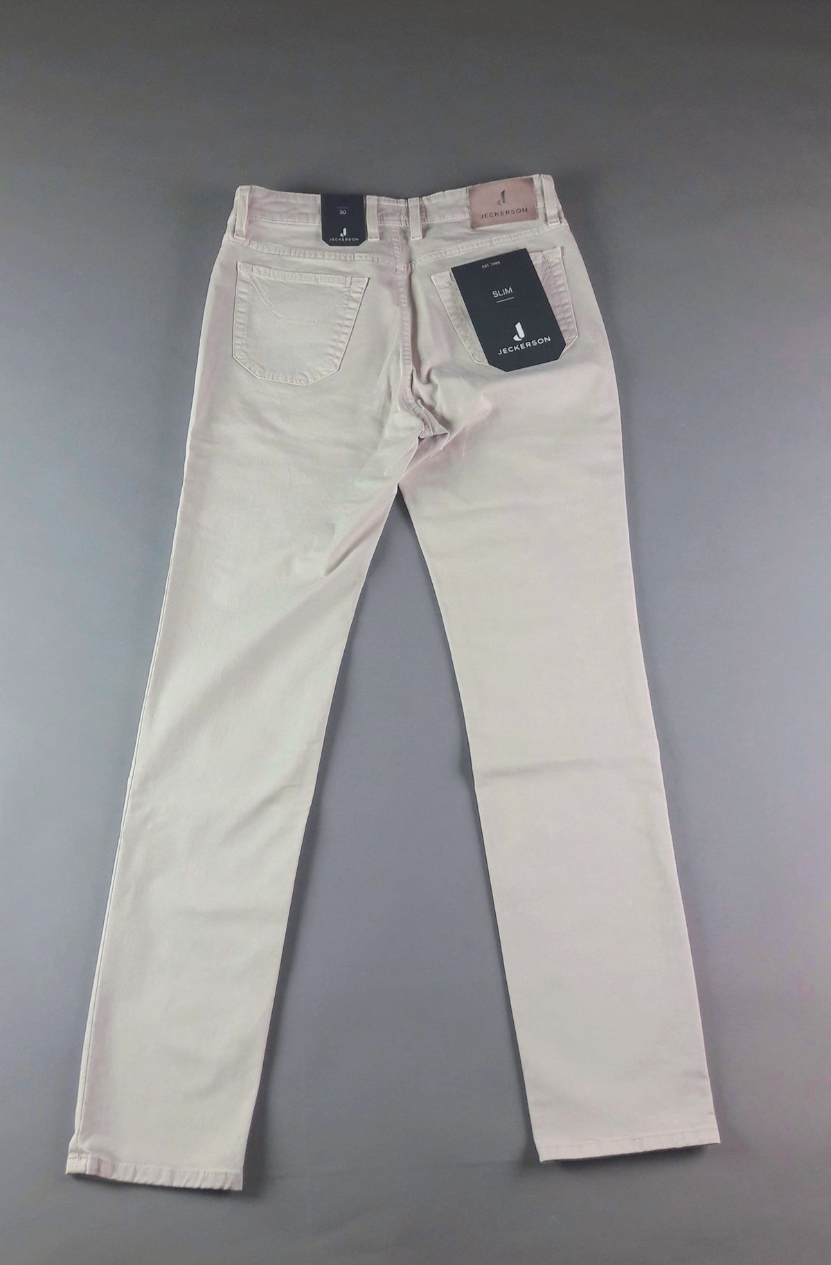 Jeckerson Jeans Uomo In Cotone Gabardina Stretch Mastice