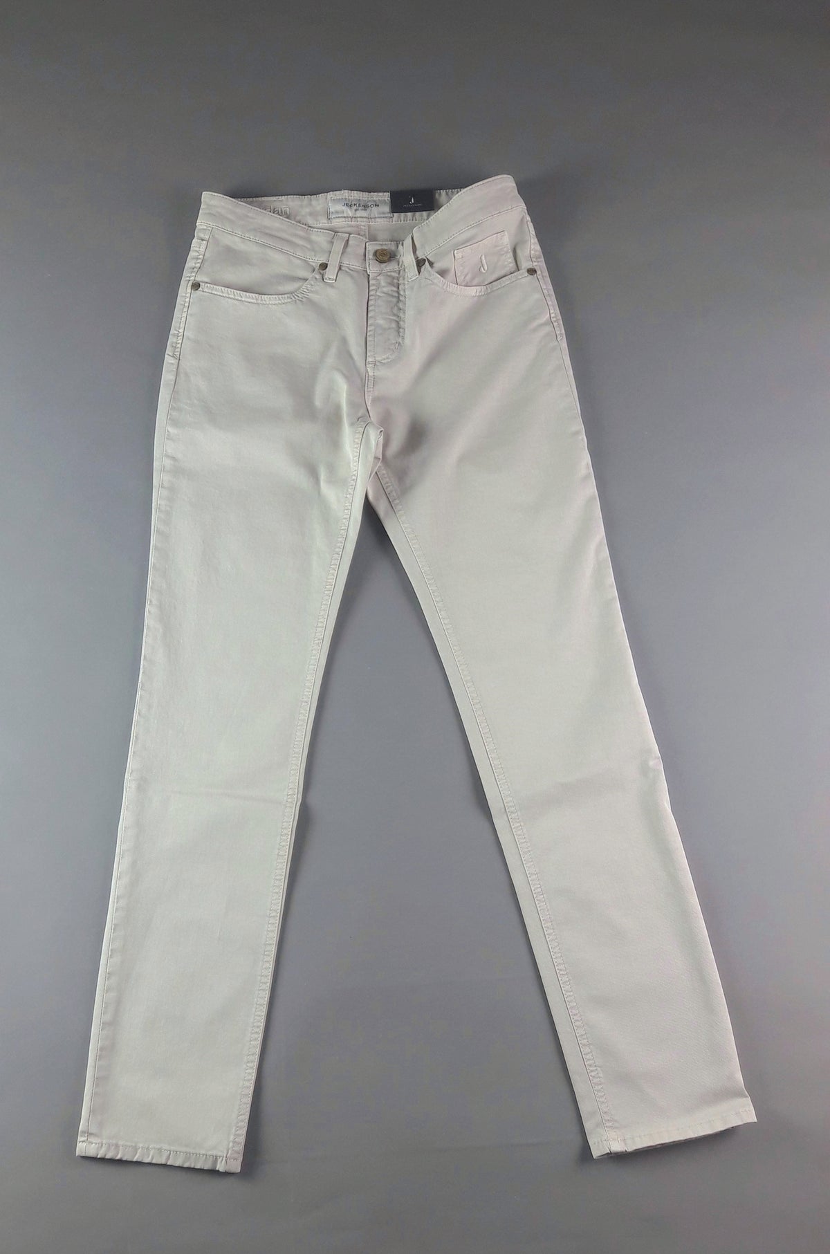Jeckerson Jeans Uomo In Cotone Gabardina Stretch Mastice