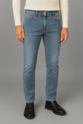Jeckerson Jeans Uomo In Denim Bitretch Blu
