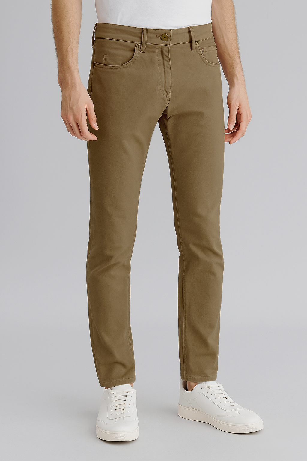 Jeckerson Pantalone Uomo Gabardine Stretch Torba