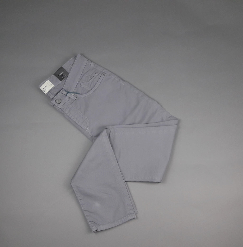 Jeckerson Jeans Uomo In Cotone Gabardina Stretch Grigio