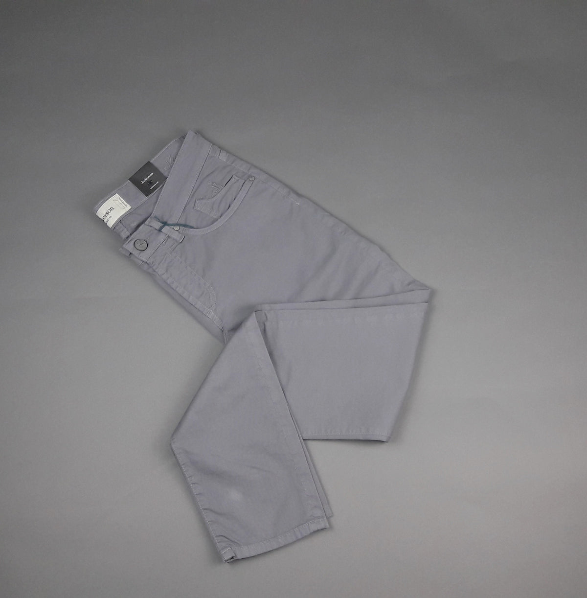 Jeckerson Jeans Uomo In Cotone Gabardina Stretch Grigio