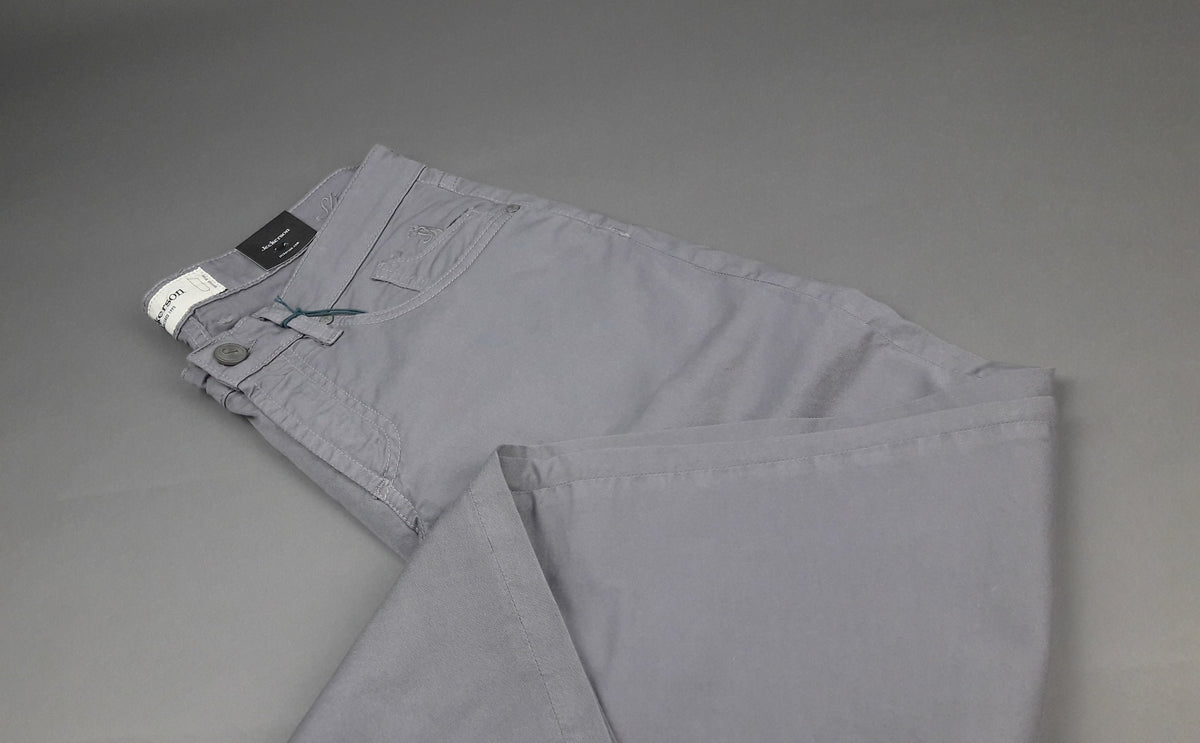 Jeckerson Jeans Uomo In Cotone Gabardina Stretch Grigio