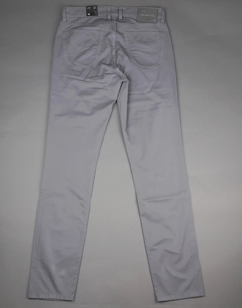 Jeckerson Jeans Uomo In Cotone Gabardina Stretch Grigio
