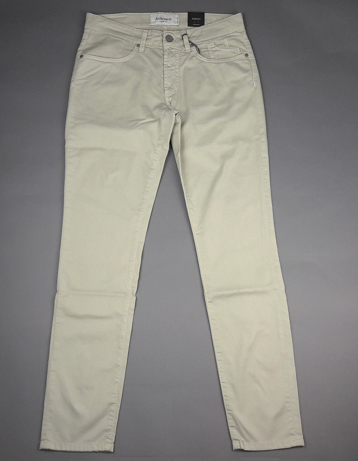 Jeckerson Jeans Uomo In Cotone Gabardina Stretch Mastice