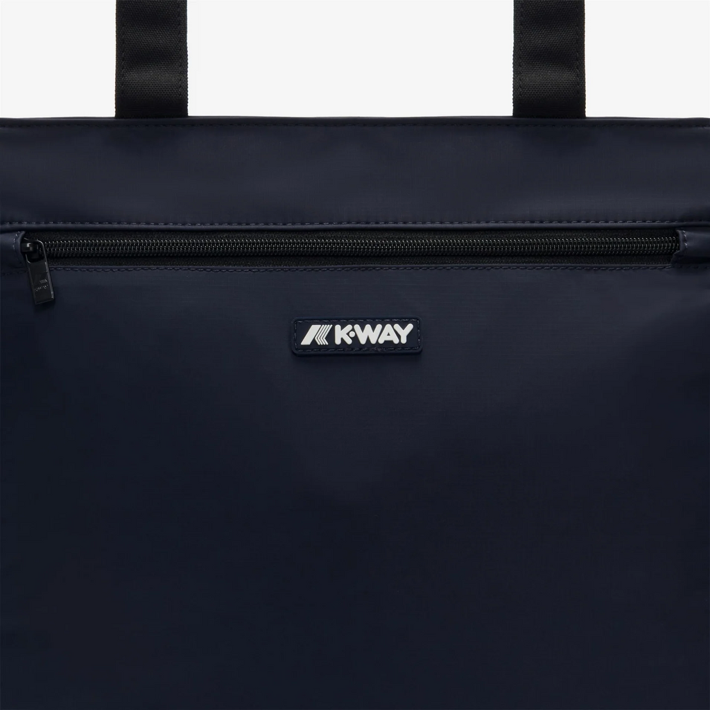 K-Way Borsa Shopping Donna Elliant Nylon Blu Scuro