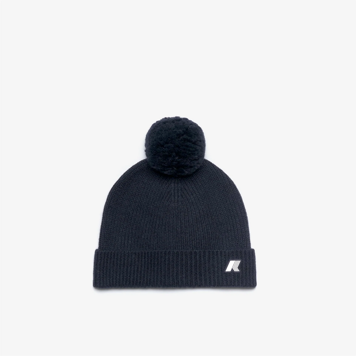 K-Way Cappello Lana A Costine Blu Scuro Melange