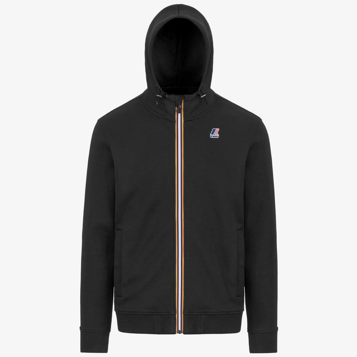 K-Way Felpa Giacca Unisex Arroux Misto Cotone Nero