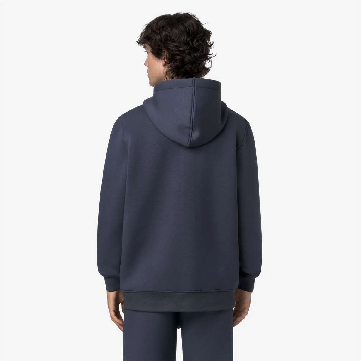 K-Way Felpa Giacca Uomo Rainer Scuba Stretch Blu Grigio