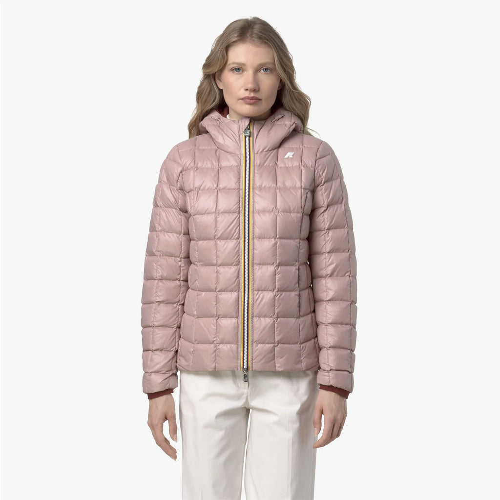 K-Way Giubbino Donna Lily Thermo Double Rosso Pompeano