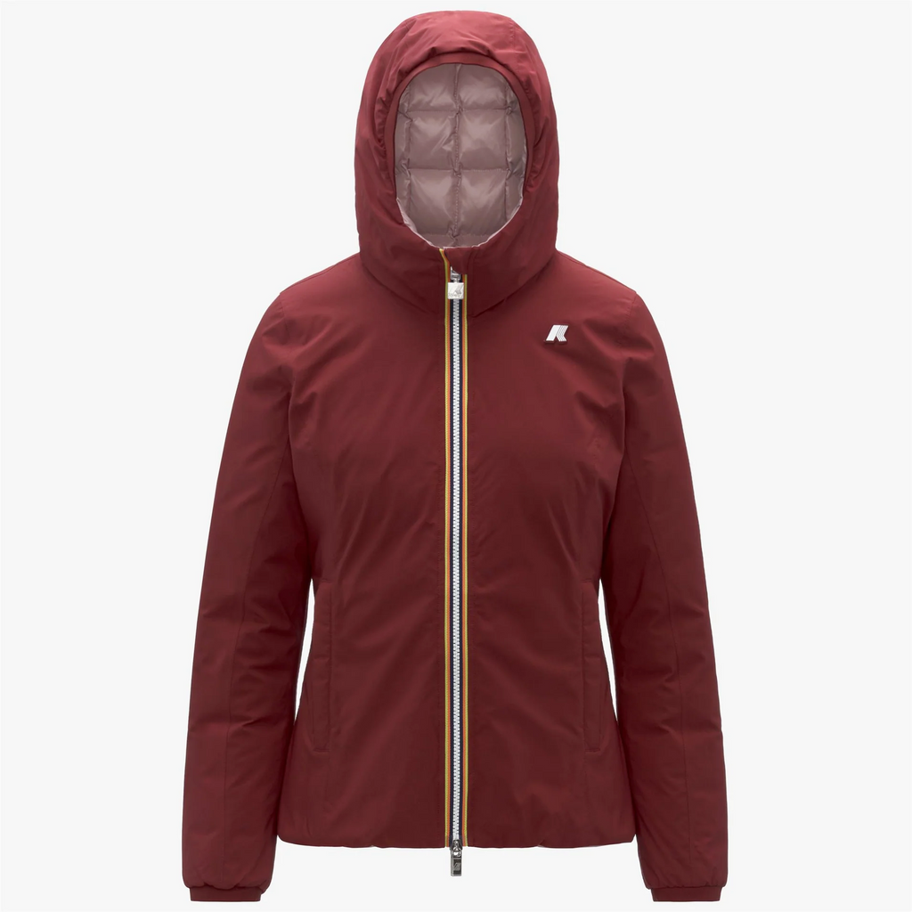 K-Way Giubbino Donna Lily Thermo Double Rosso Pompeano