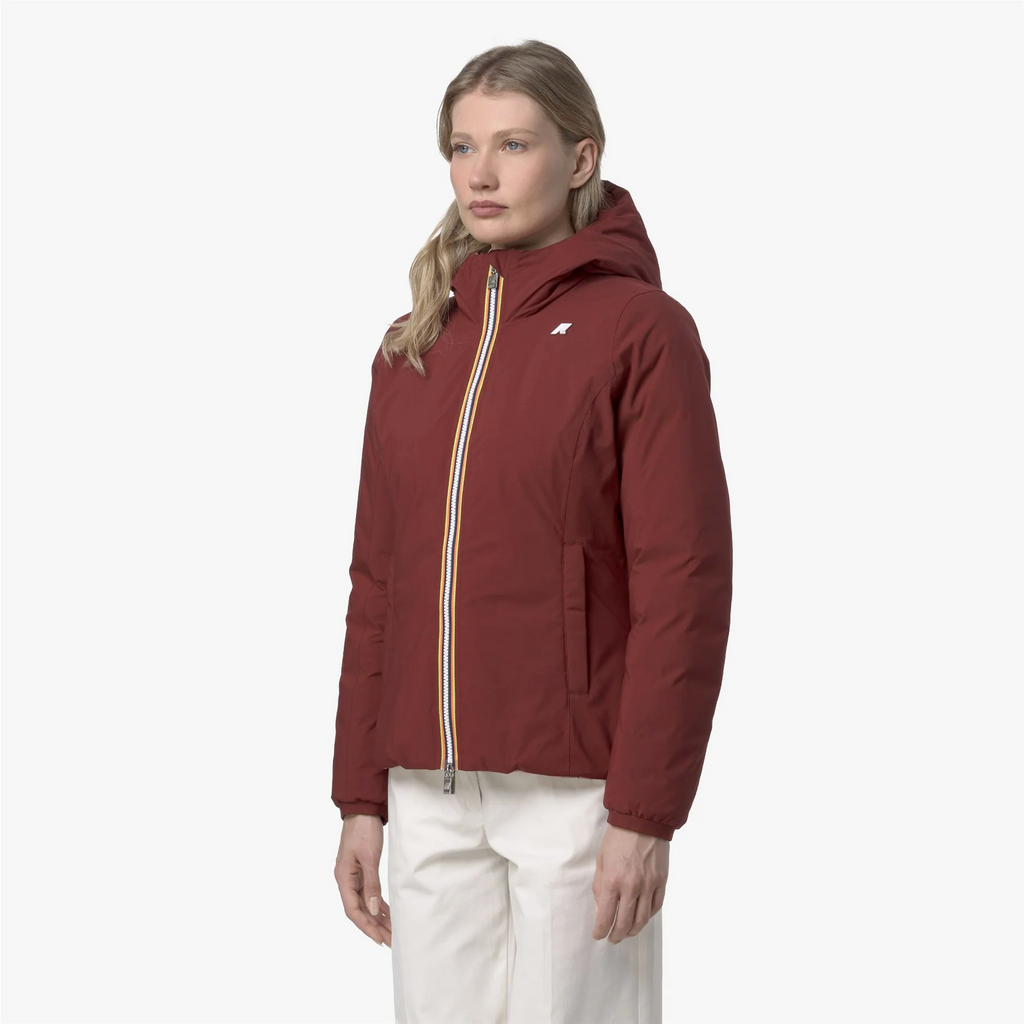 K-Way Giubbino Donna Lily Thermo Double Rosso Pompeano