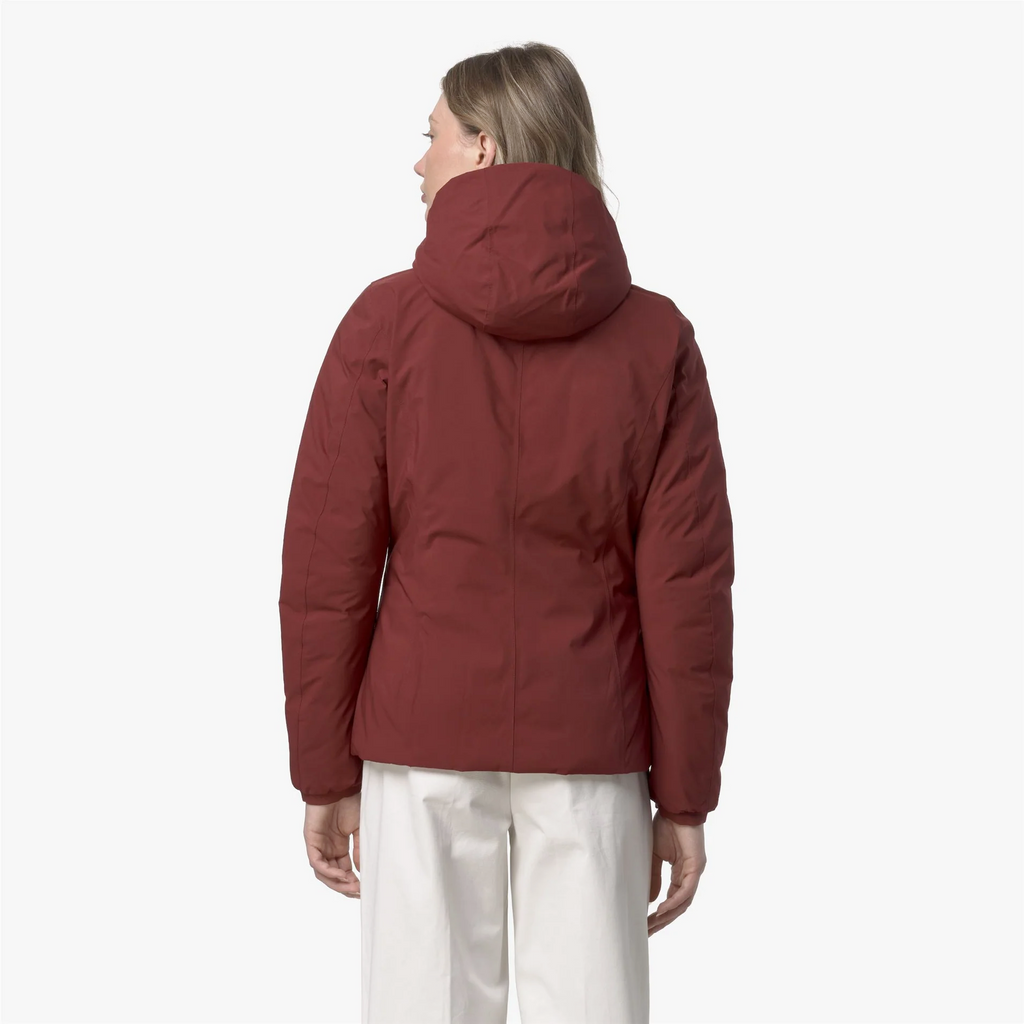 K-Way Giubbino Donna Lily Thermo Double Rosso Pompeano
