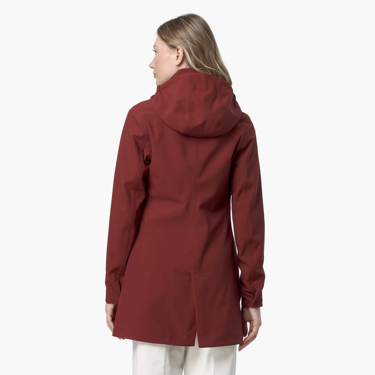 K-Way Giubbino Donna Mathy Bonded Nylon Rosso Pompeano