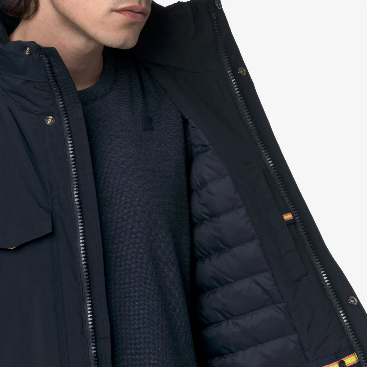 K-Way Giubbino Medio Uomo Manuel Warm Blu Scuro