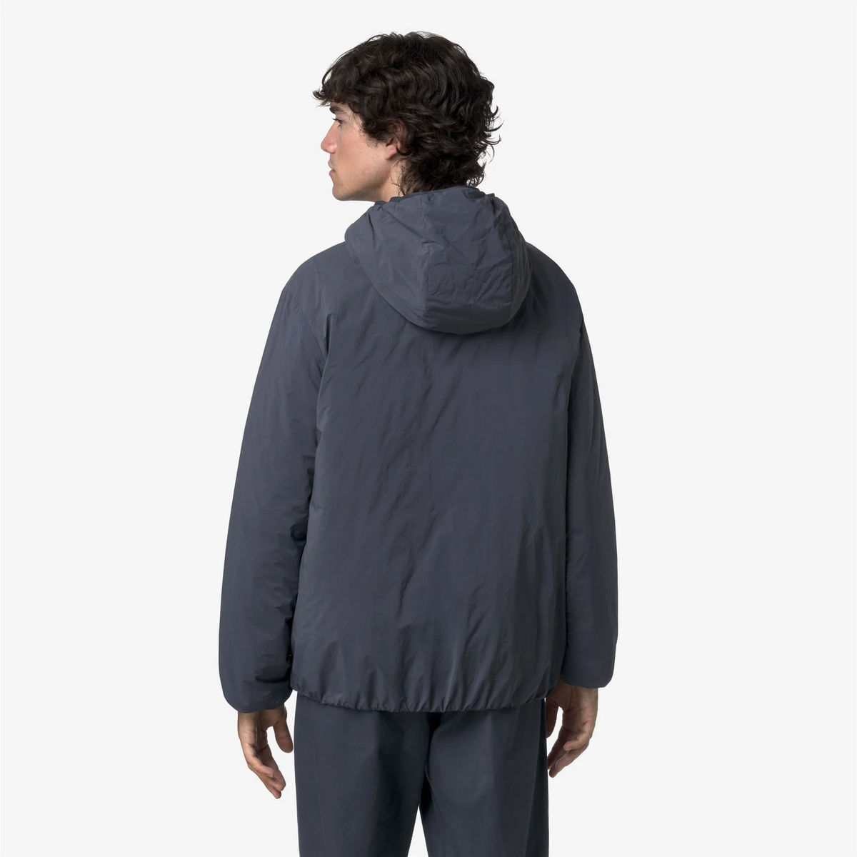 K-Way Giubbino Uomo Jack Plain Nylon Blu Grigio