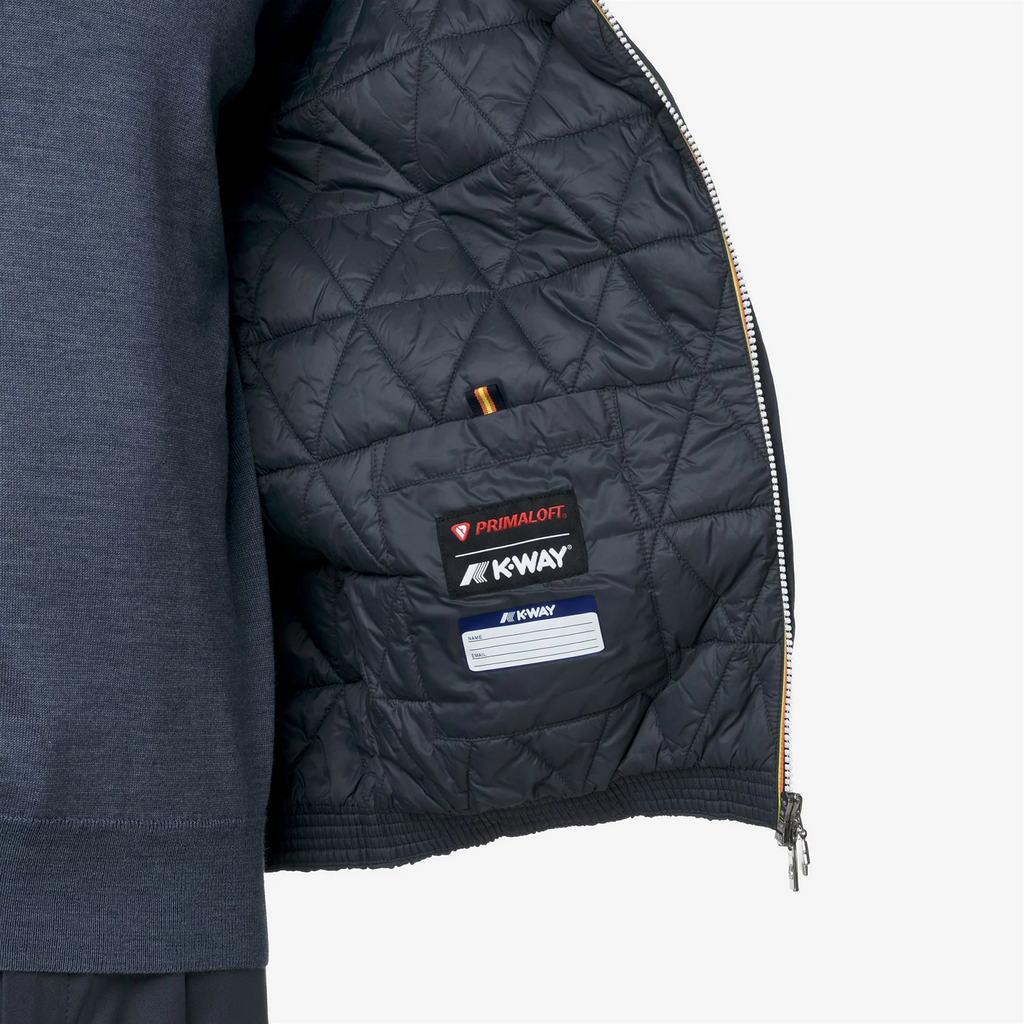K-Way Giubbino Uomo Jack Plain Nylon Blu Grigio
