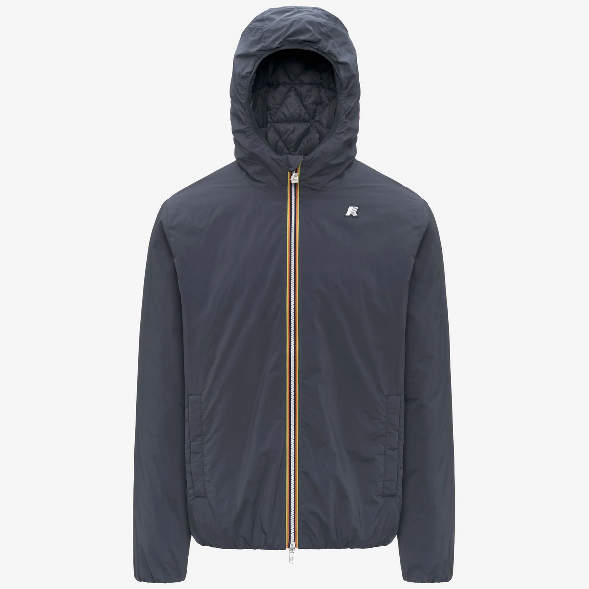 K-Way Giubbino Uomo Jack Plain Nylon Blu Grigio