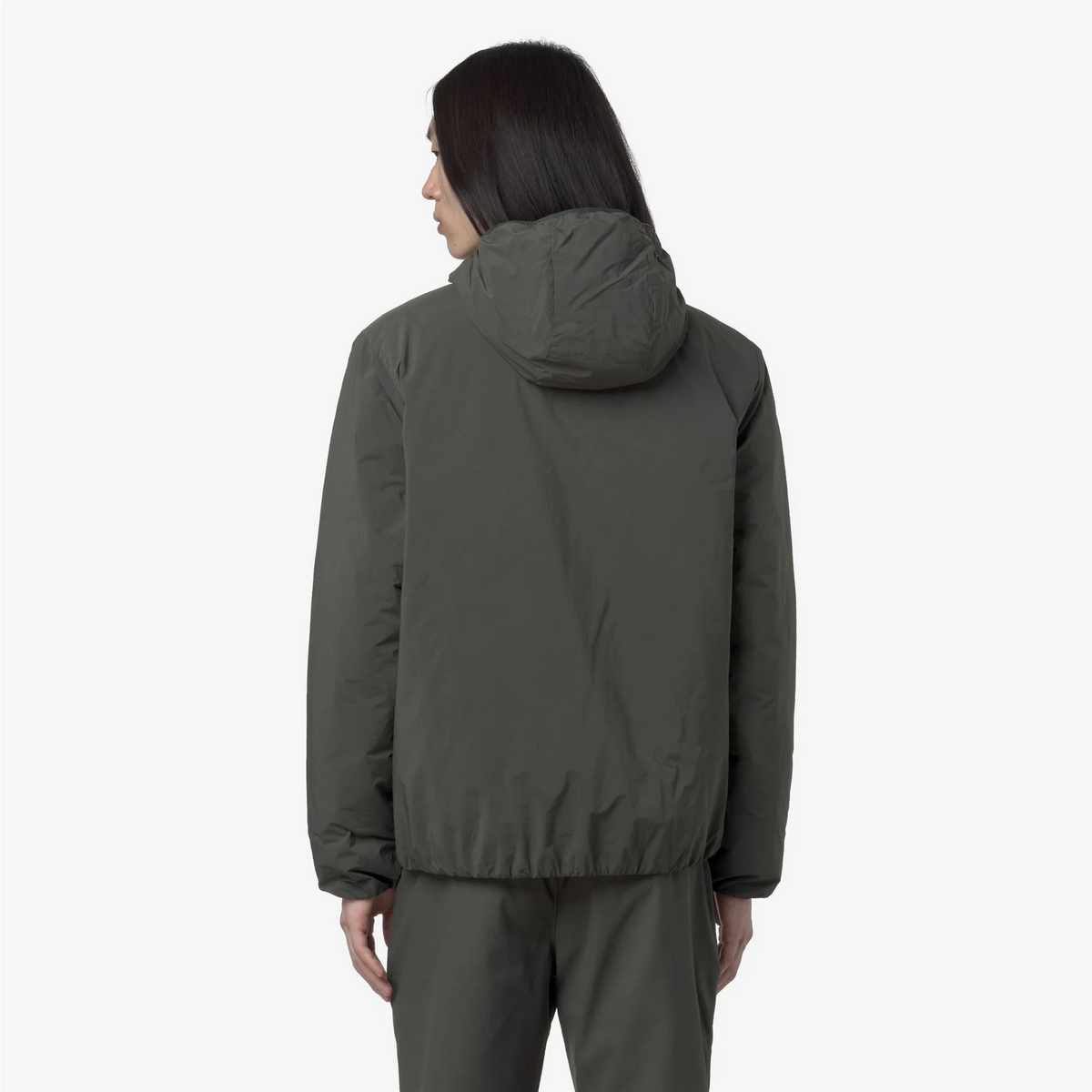 K-Way Giubbino Uomo Jack Plain Nylon Verde Militare