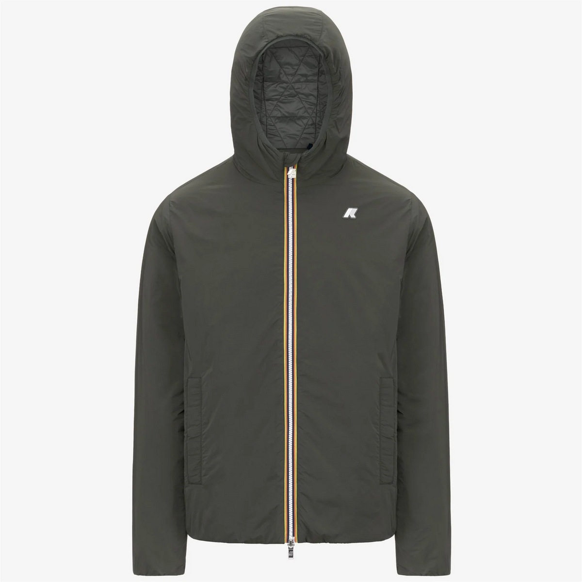 K-Way Giubbino Uomo Jack Plain Nylon Verde Militare