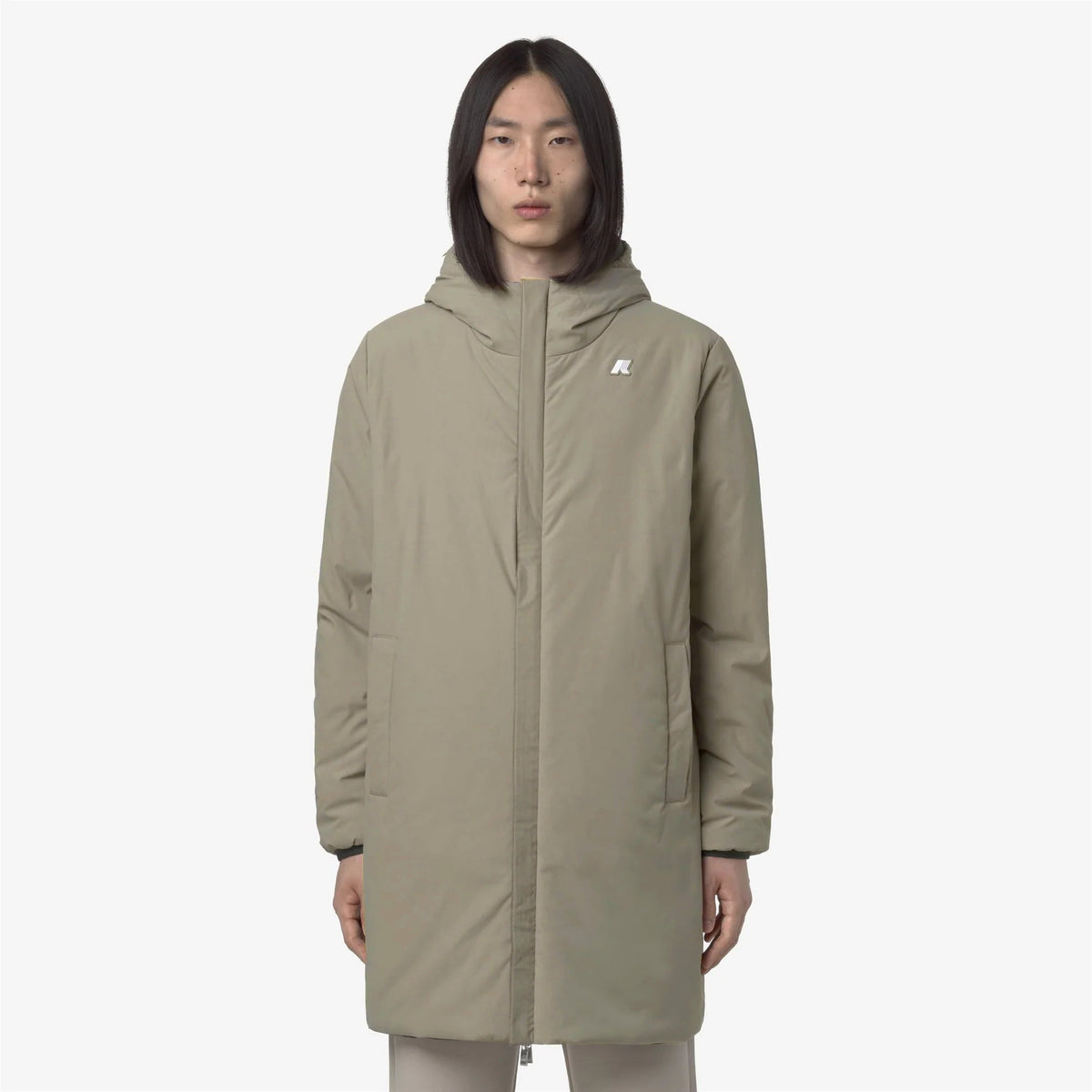 K-Way Giubbino Uomo Jacob Reversibile Verde Militare