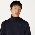 K-Way Maglia Collo Alto Uomo Henry Blu Scuro
