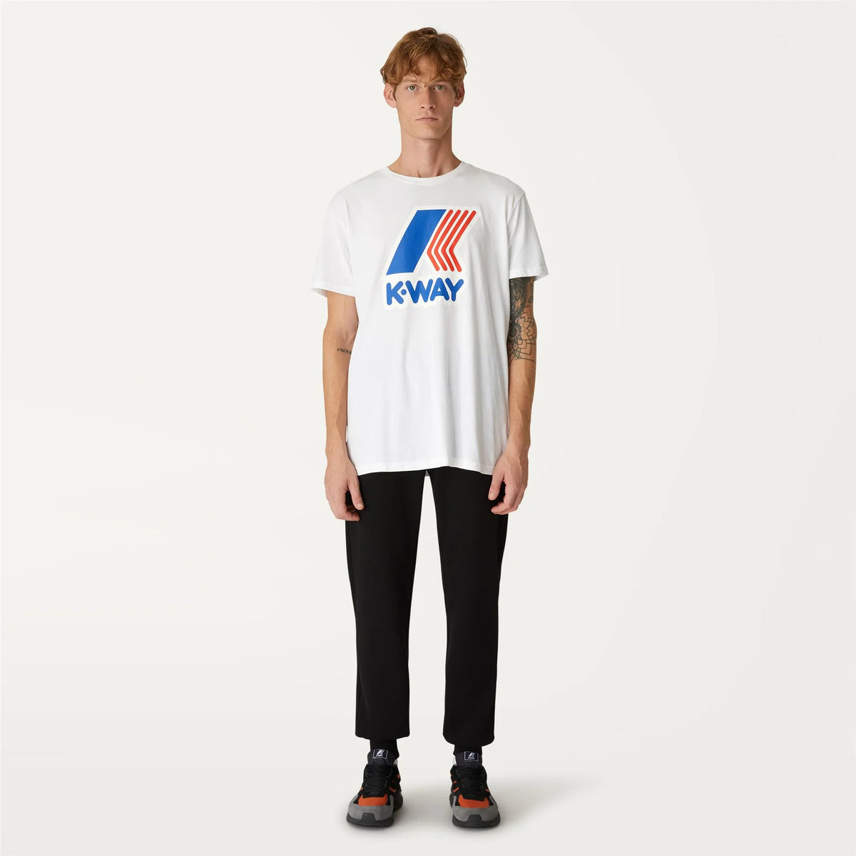 K-Way Pantaloni Felpa Uomo Le Vrai Bishop Misto Cotone Nero