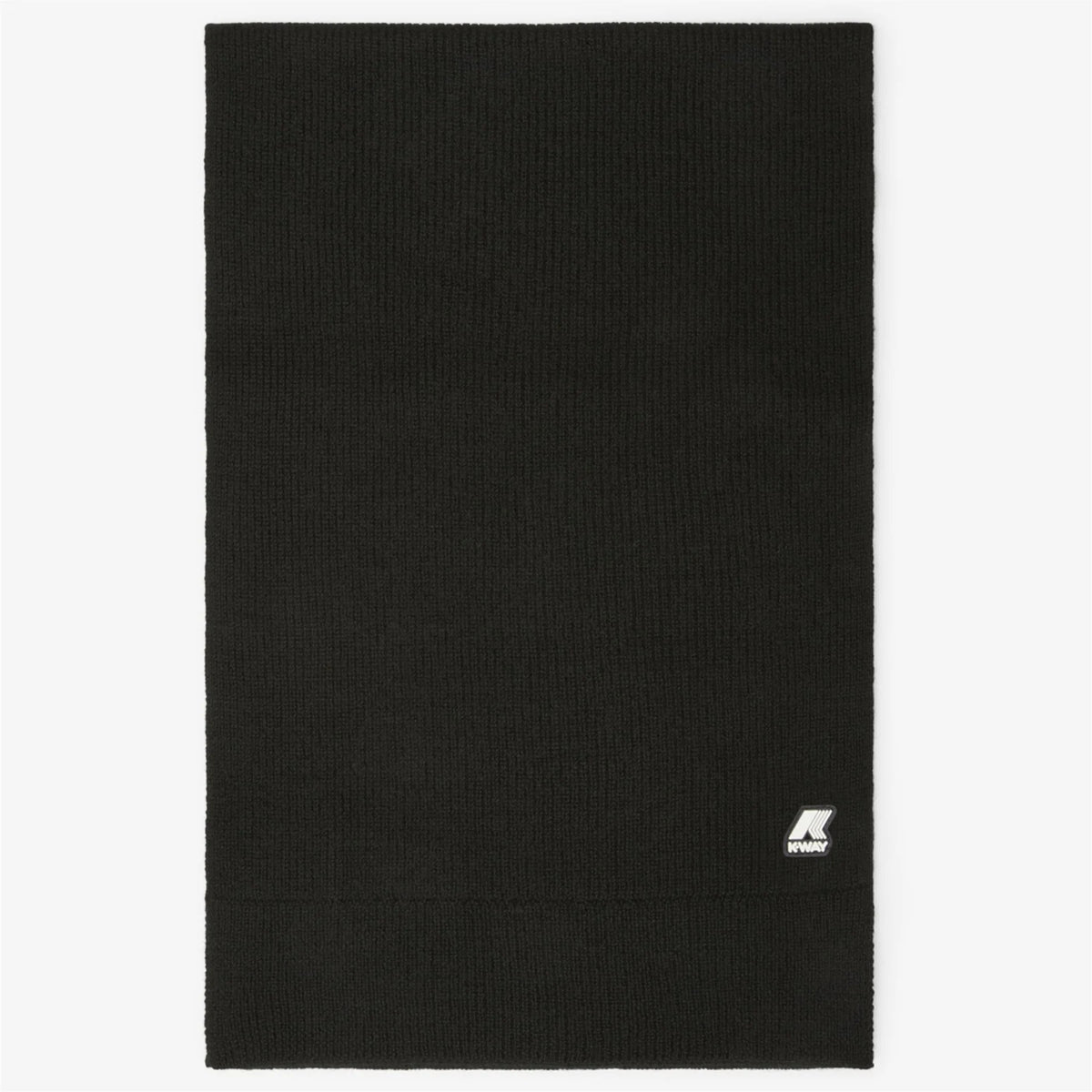 K-Way Sciarpa Unisex Lana A Coste Nero