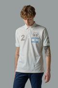 La Martina Polo Uomo Piqué Di Cotone Fit Regular Bianco Opaco