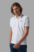 La Martina Polo Uomo Piqué Di Cotone Fit Regular Bianco
