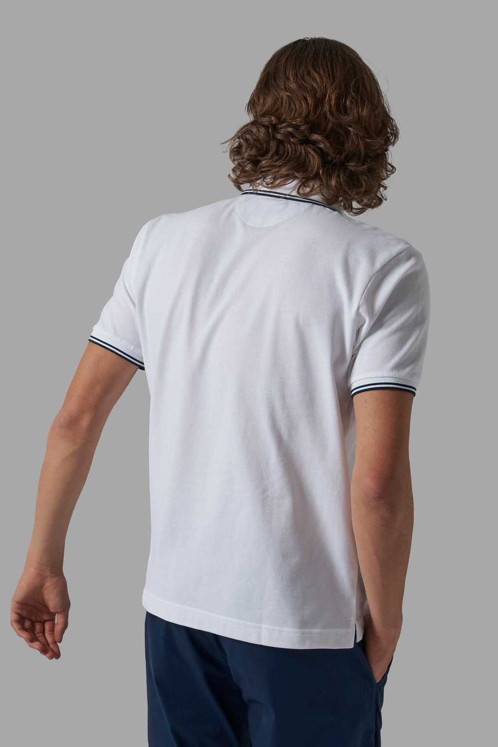 La Martina Polo Uomo Piqué Di Cotone Fit Regular Bianco