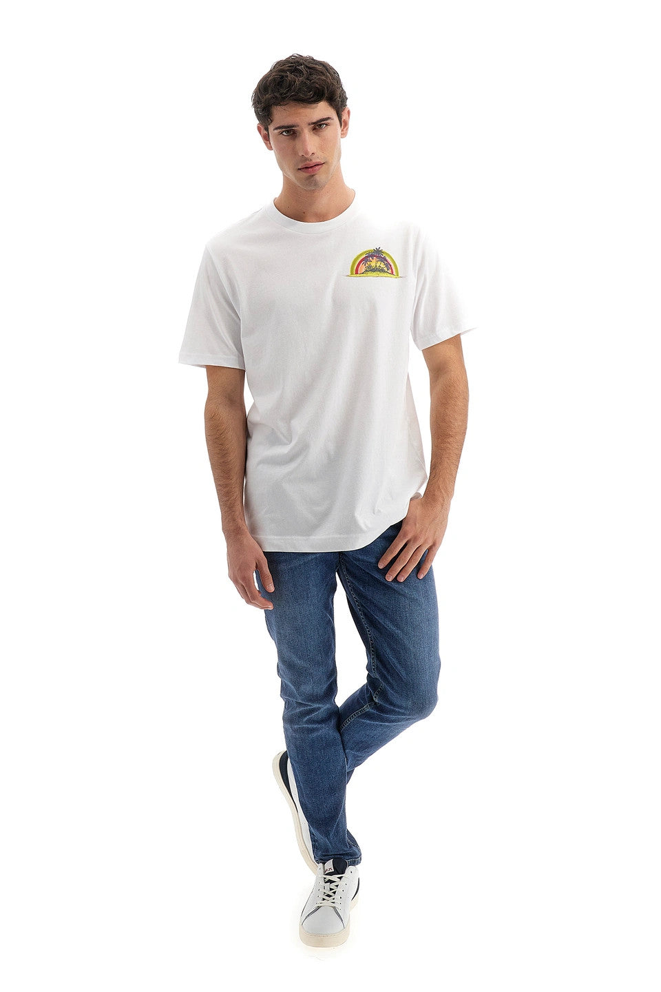La Martina T-Shirt Uomo Veryl Cotone Over Fit Bianco