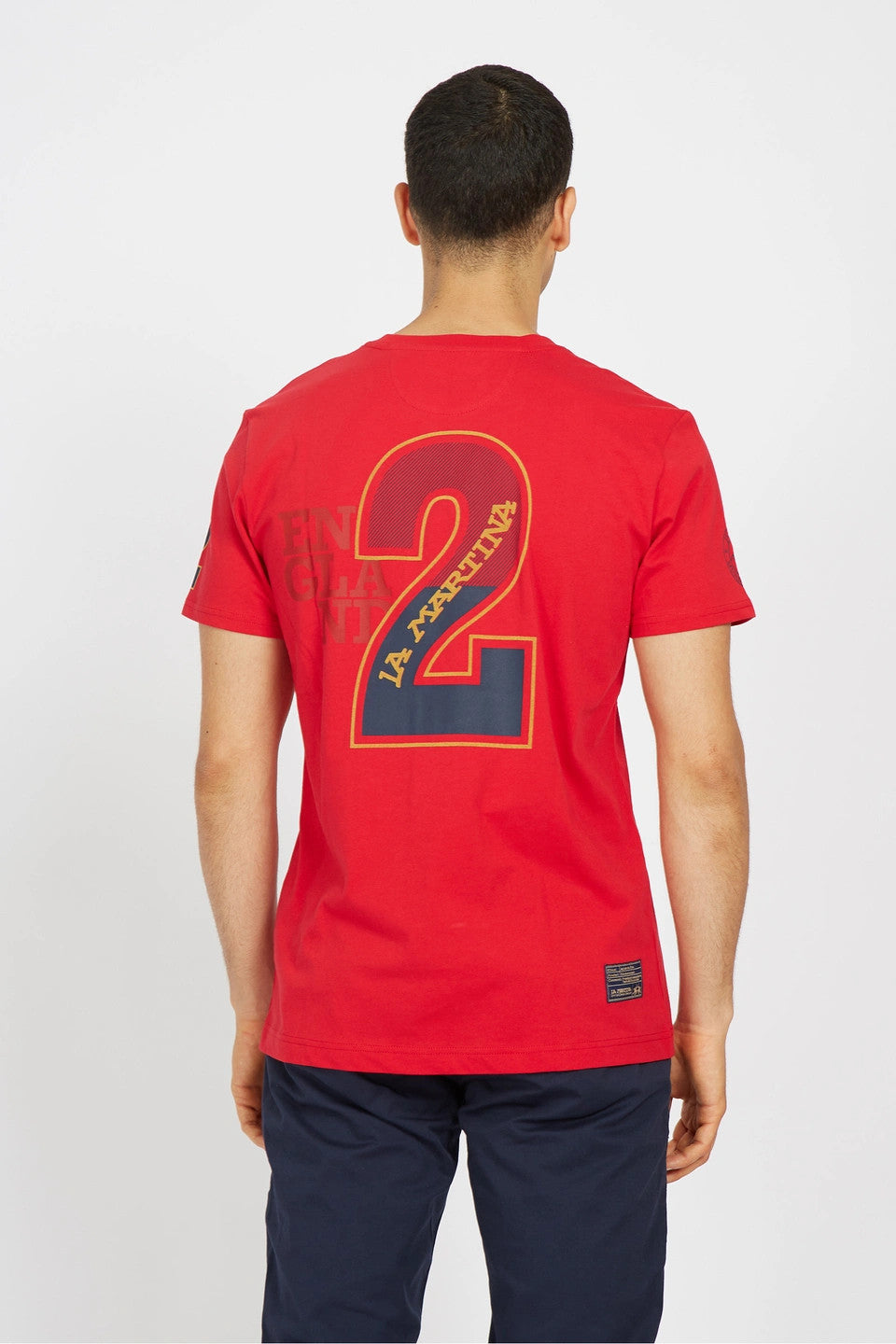 La Martina T-Shirt Uomo Vester Cotone Fit Regular Rosso