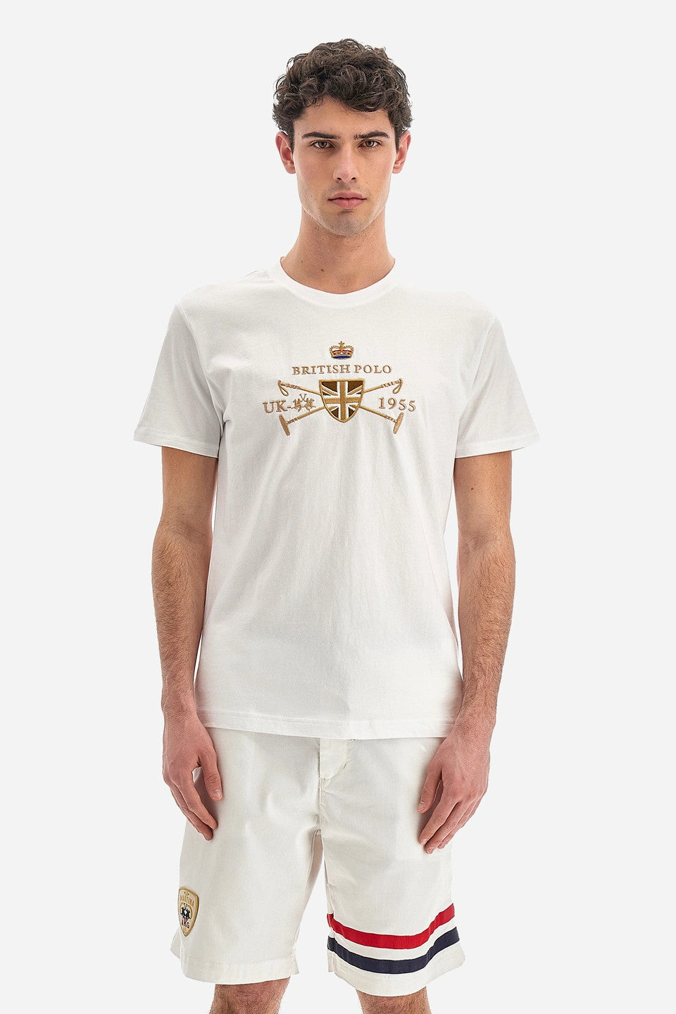 La Martina T-Shirt Uomo Vic Cotone Fit Regular Bianco