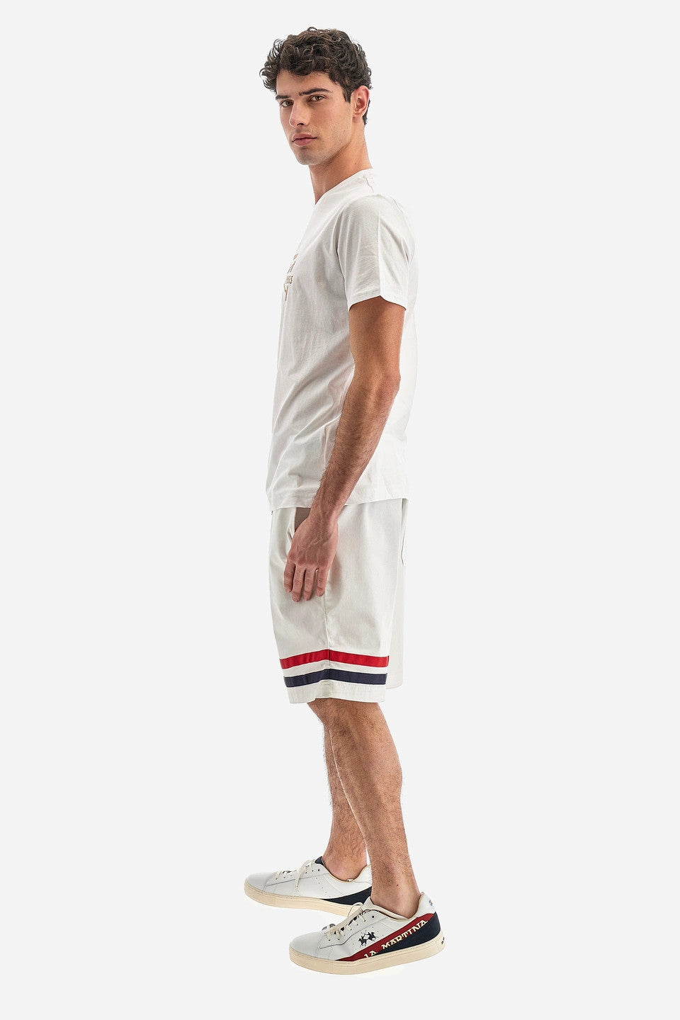 La Martina T-Shirt Uomo Vic Cotone Fit Regular Bianco