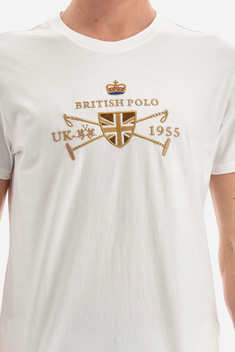 La Martina T-Shirt Uomo Vic Cotone Fit Regular Bianco