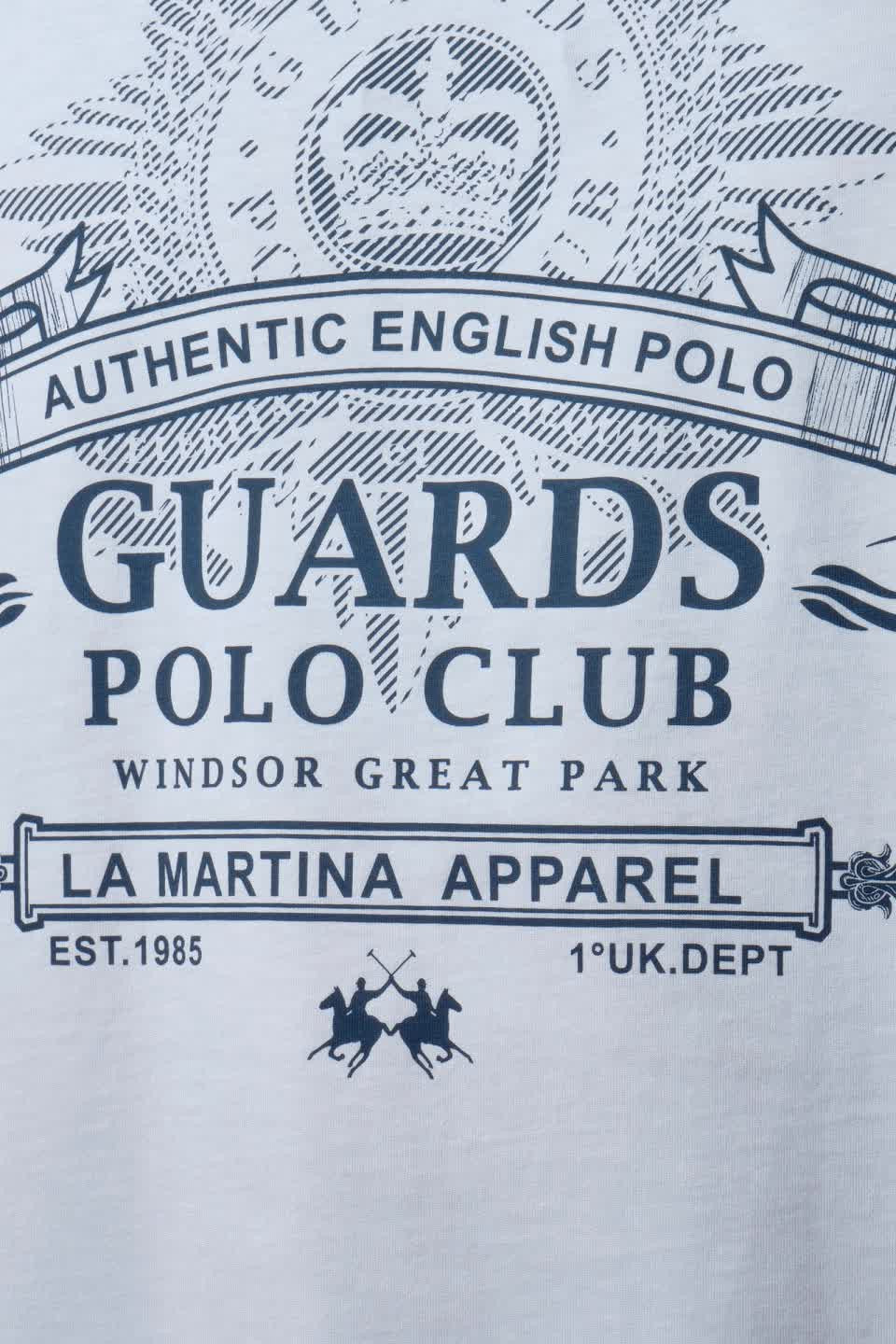 La Martina T-Shirt Uomo Cotone Fit Regular Bianco