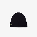 Lacoste Cappello Unisex Lana Blu Scuro