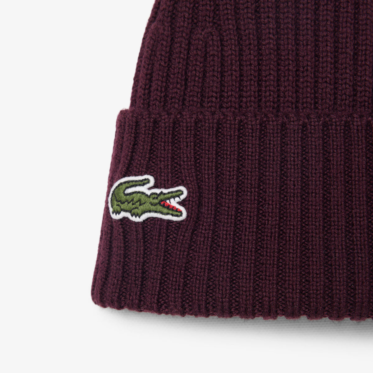 Lacoste Cappello Unisex Lana Bordeaux