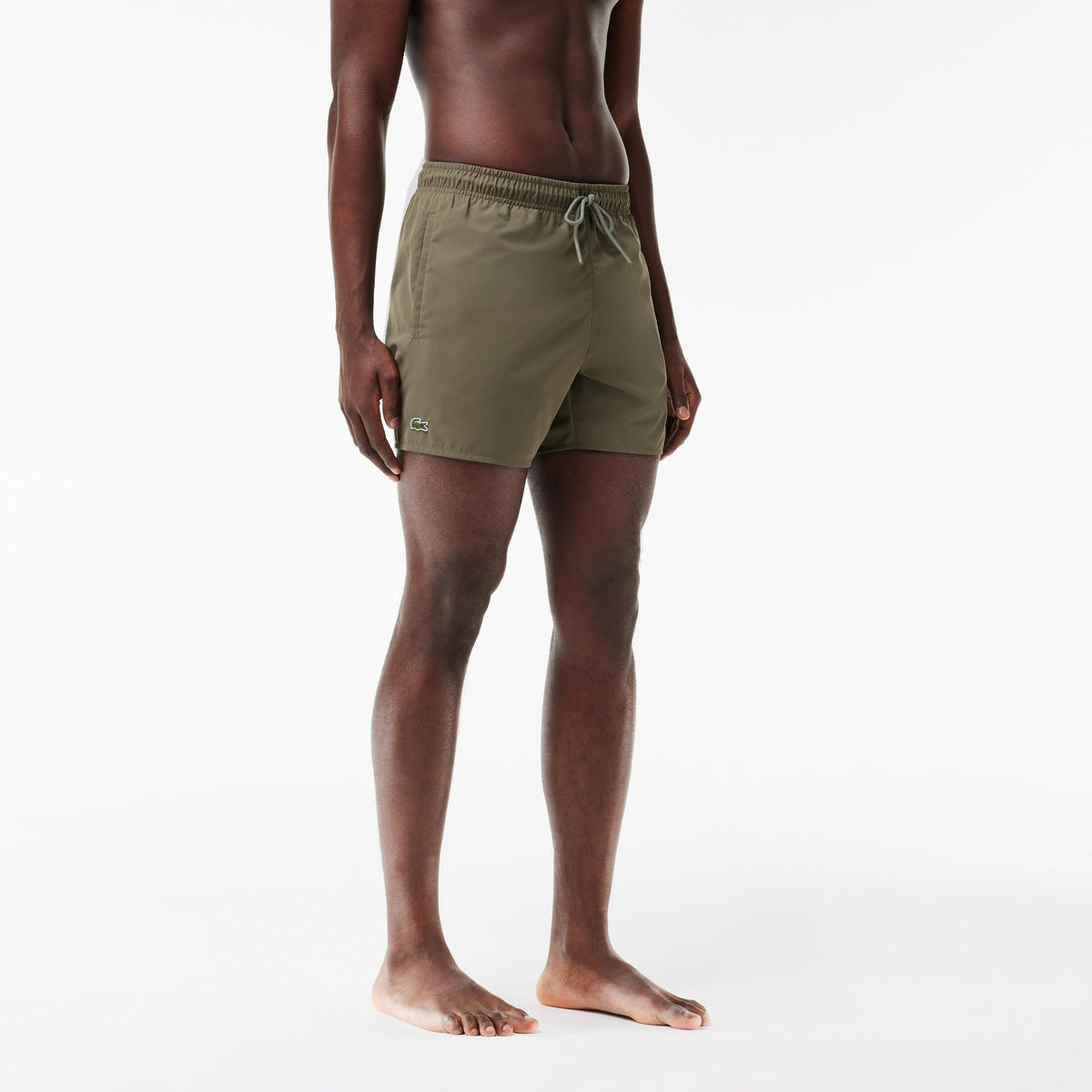 Lacoste Costume Mare Uomo Nylon Verde Militare