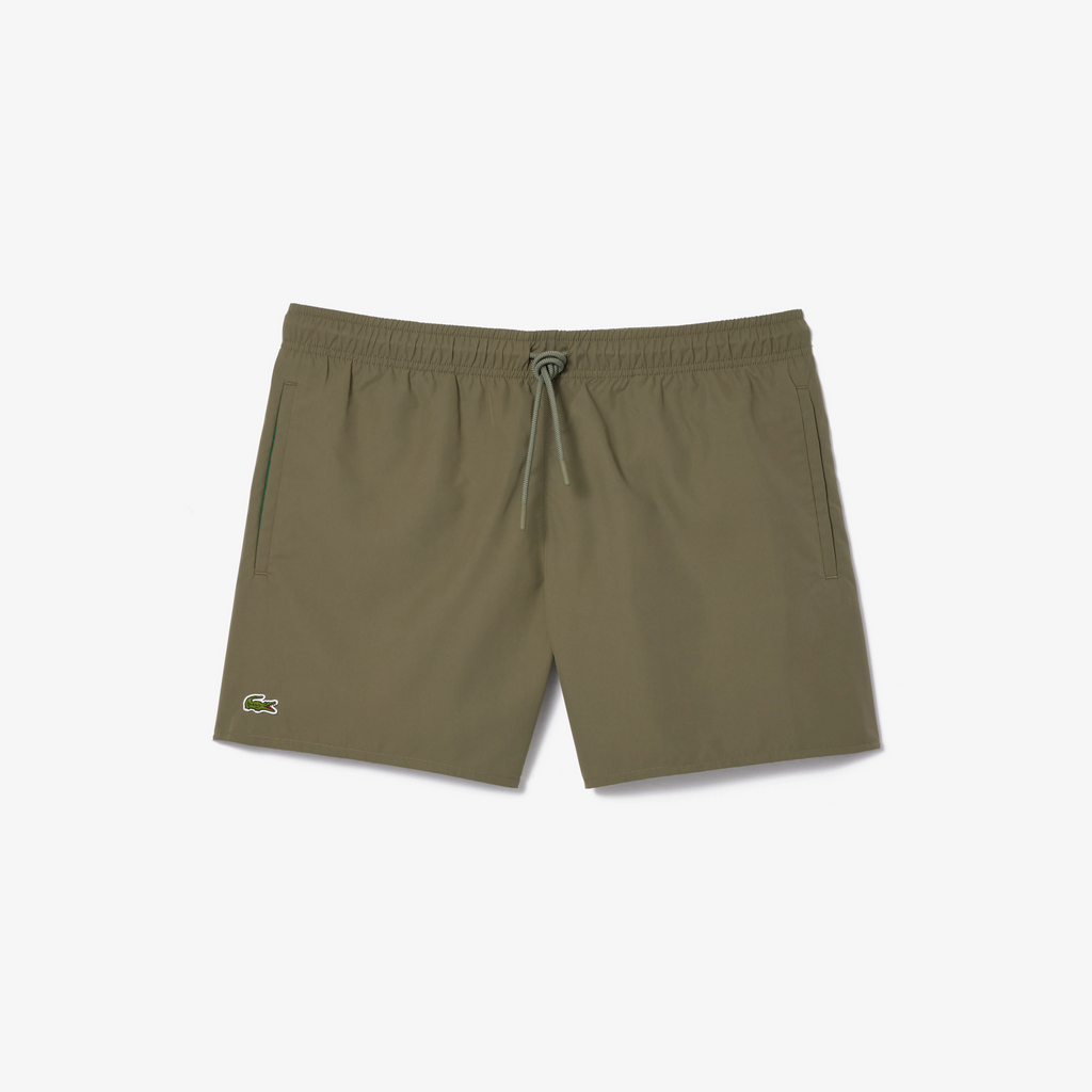 Lacoste Costume Mare Uomo Nylon Verde Militare