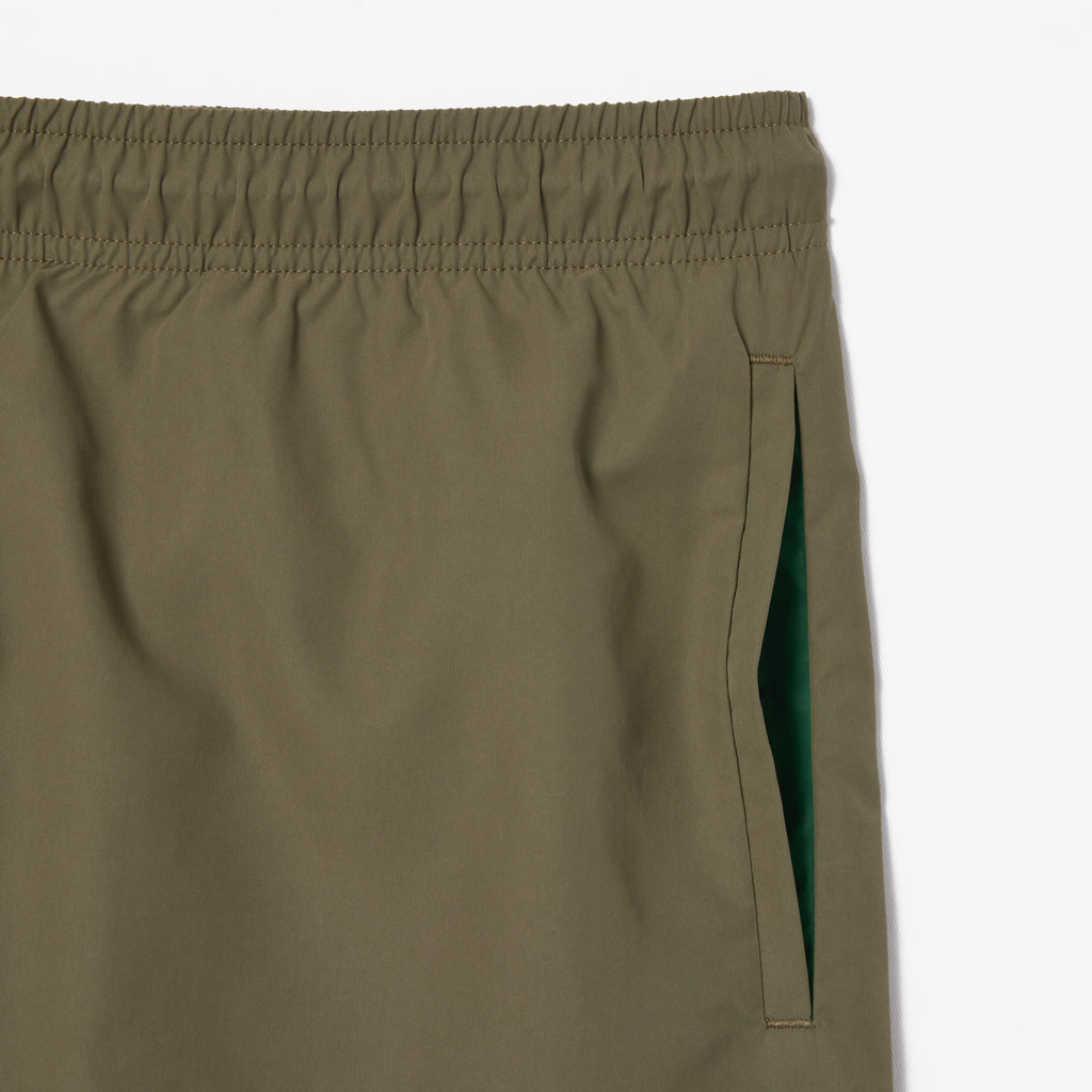 Lacoste Costume Mare Uomo Nylon Verde Militare