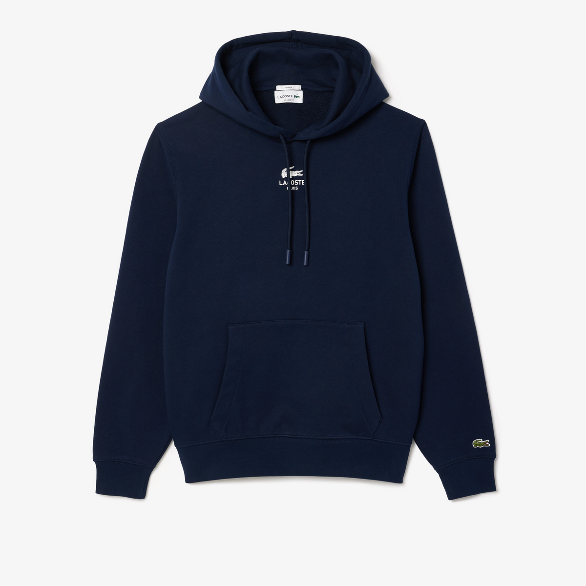 Lacoste Felpa Uomo Con Cappuccio E Stampa Cotone Blu Scuro
