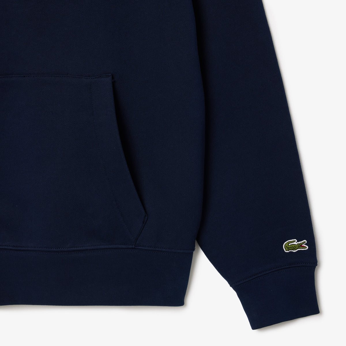 Lacoste Felpa Uomo Con Cappuccio E Stampa Cotone Blu Scuro