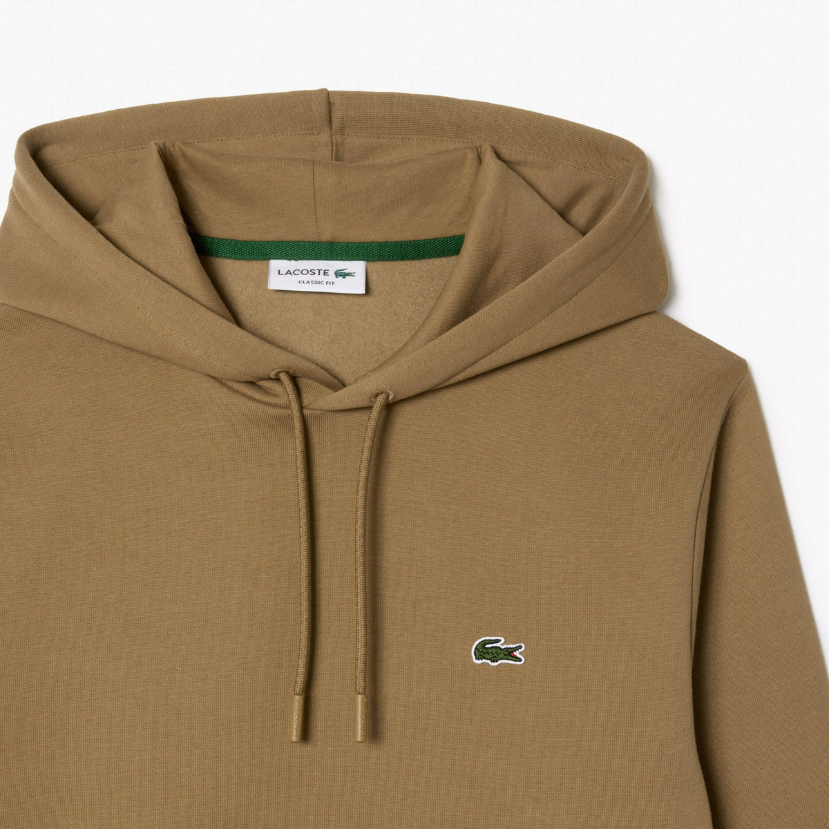 Lacoste Felpa Uomo Con Cappuccio Misto Cotone Talpa Scuro