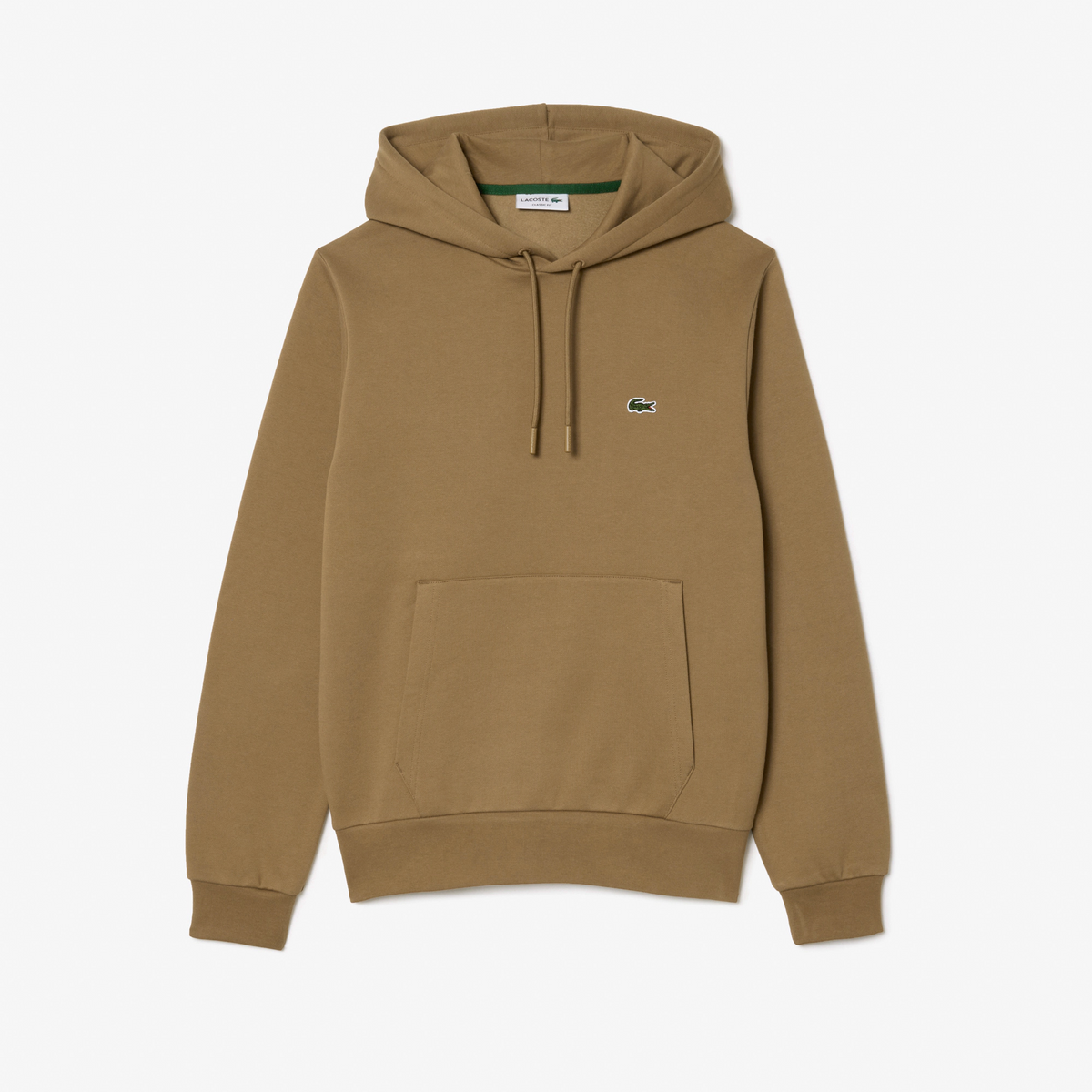 Lacoste Felpa Uomo Con Cappuccio Misto Cotone Talpa Scuro