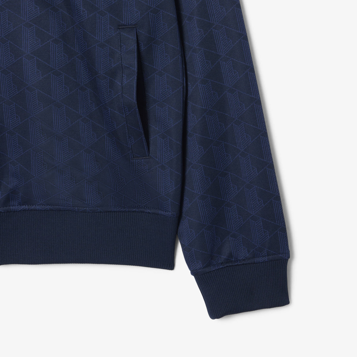 Lacoste Felpa Uomo Jacquard Blu Scuro