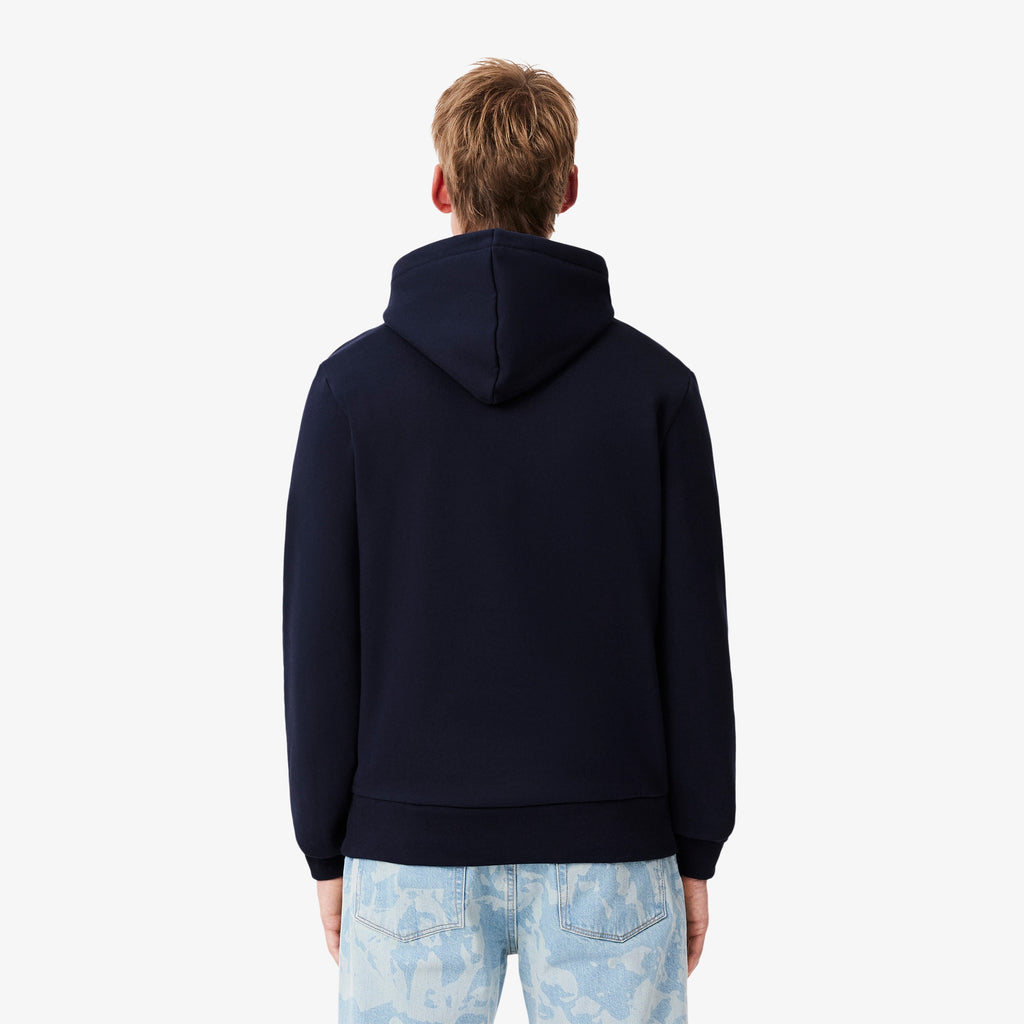 Lacoste Felpa Uomo Misto Cotone Blu Scuro